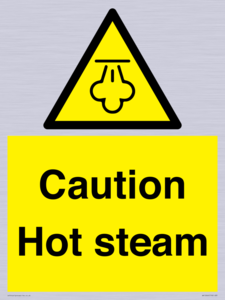 Caution Hot steam